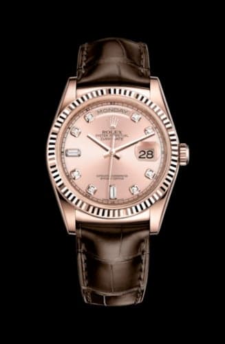 Rolex Day-Date 36 Everose / Strap / Pink Diamond