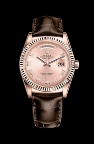 Rolex Day-Date 36 Everose / Strap / Pink Roman