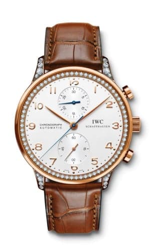 IWC Schaffhausen Portuguese Chrono-Automatic Rose Gold / 266 Diamond