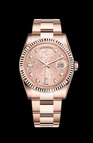 Rolex Day-Date 36 Everose Fluted / Oyster / Pink Computer