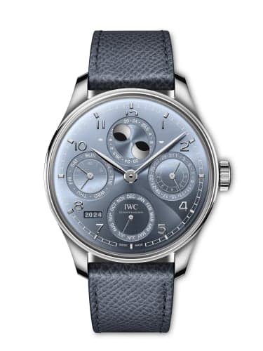 IWC Schaffhausen Portugieser Perpetual Calendar 44 White Gold / Ice Blue