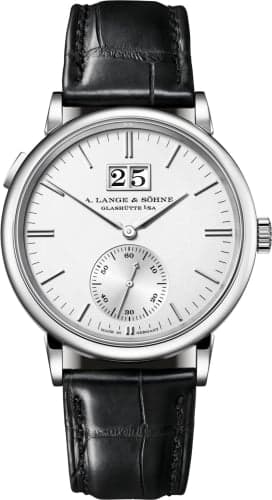 A. Lange & Söhne Saxonia Outsize Date White Gold / Silver