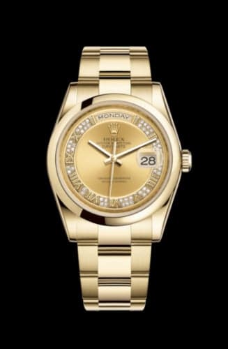 Rolex Day-Date 36 Yellow Gold Domed / Oyster / Champagne Roman