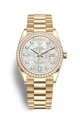 Rolex Day-Date 36 Yellow Gold / Diamond / MOP-Diamond / President