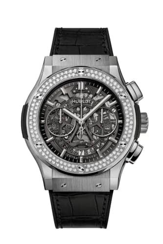 Hublot Classic Fusion 45 Aerofusion Chronograph Titanium / Diamond