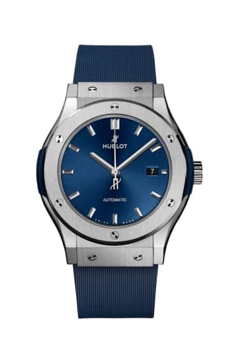 Hublot Classic Fusion 42 Titanium / Blue / Rubber