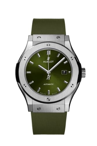 Hublot Classic Fusion 42 Titanium / Green / Rubber