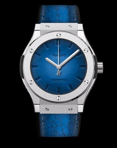 Hublot Classic Fusion 45 Berluti Scritto Titanium / Blue