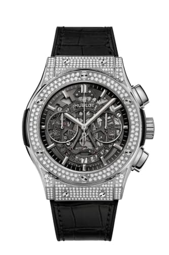 Hublot Classic Fusion 45 Aerofusion Chronograph Titanium - Pavé