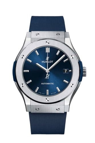 Hublot Classic Fusion 45 Titanium / Blue / Rubber