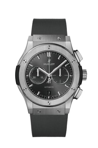 Hublot Classic Fusion 42 Chronograph Titanium / Racing Grey / Rubber