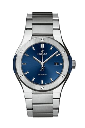 Hublot Classic Fusion 42 Titanium / Blue / Bracelet