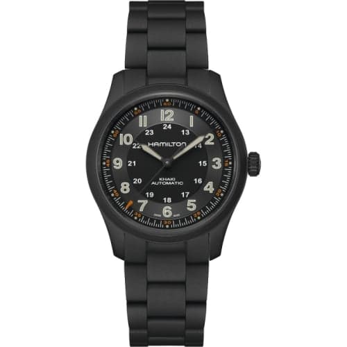 Hamilton Khaki Field Titanium Auto 38 / PVD / Black / Bracelet