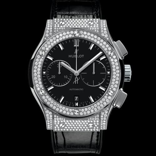 Hublot Classic Fusion 45 Chronograph Titanium / Pavé