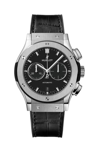 Hublot Classic Fusion 42 Chronograph Titanium / Black / Alligator
