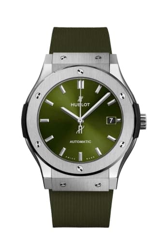 Hublot Classic Fusion 45 Titanium / Green / Rubber