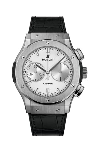 Hublot Classic Fusion 45 Chronograph Titanium / Opalin / Alligator